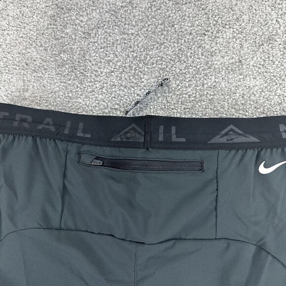 Nike Trail Pants Mens Small Black Dri-Fit Running Jogger Reflective DX0855-010 - Picture 6 of 13